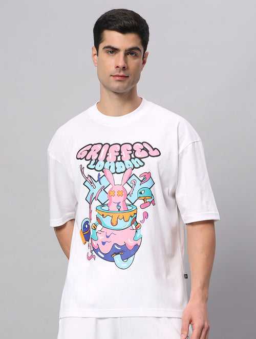 Bubble Bunny Drop Shoulder Oversized T-shirt