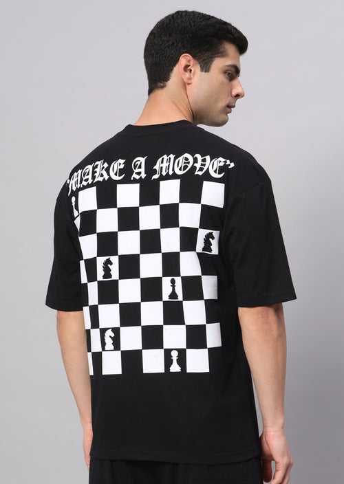 MAKE A MOVE Drop Shoulder Oversized T-shirt