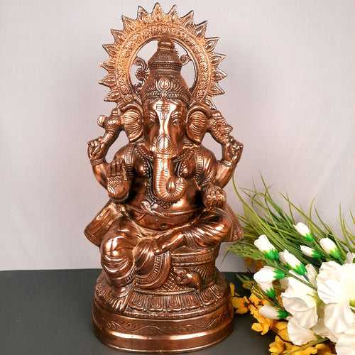 Ganesh Idol | Lord Ganesha Statue Murti |Religoius & Spiritual Art - For Puja, Home & Entrance Living Room Decor & Gift - 21 Inch