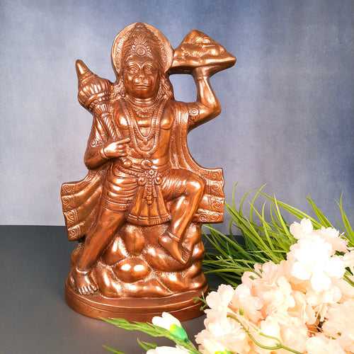Lord Hanuman Statue | Bajarangbali Idol Murti | Religious & Spiritual Art - for Puja, Home, Entrance & Living Room - 15 Inch