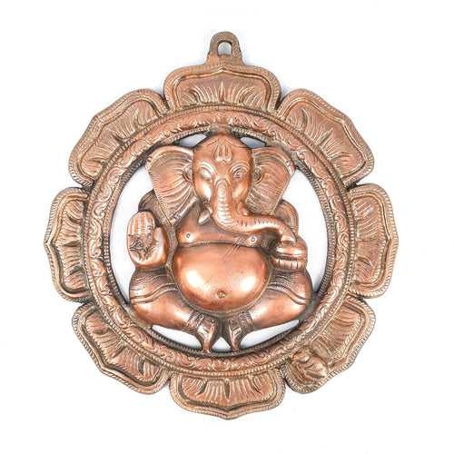 Ganesh Wall Hanging Statue | Lord Ganesha Wall Art - for Home, Puja, Living Room & Office | Antique Idol for Religious & Spiritual Decor - 12 Inch