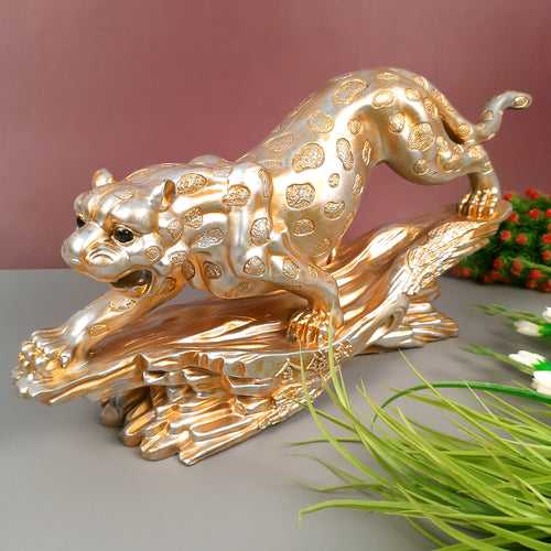 Panther Jaguar Showpiece | Decorative Tiger Cheetah Statue | Animal Figurines Sculpture - for Home Decor Living Room Bedroom Table Top Decoration & Gifts - 23 Inch