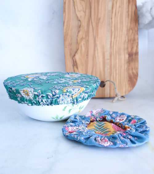 Ecofriendly reusable bowl covers - Assorted set of 2 bowl covers