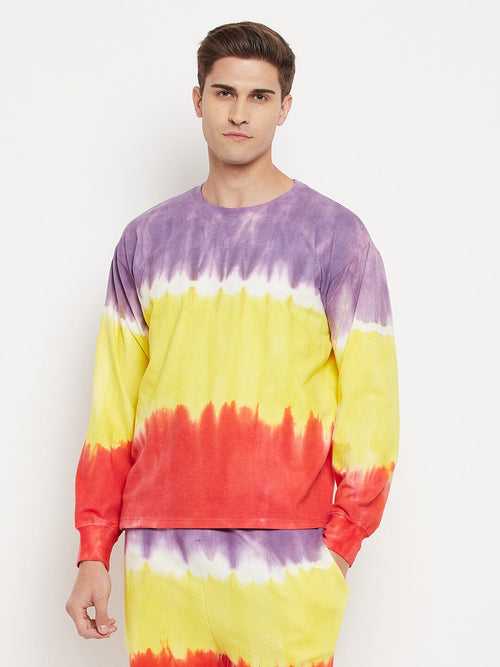 Yellow Multi Shade Ombre Longsleeves Tee