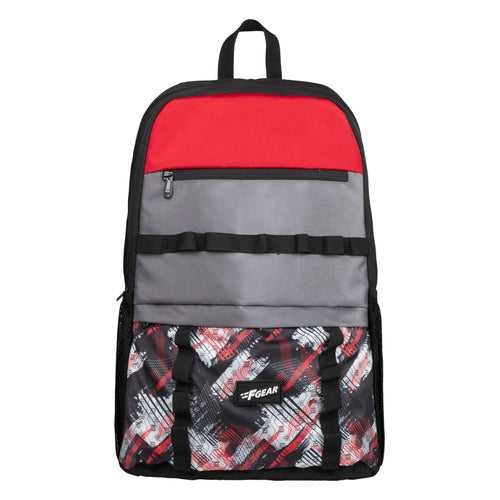 Horizon 25L Abstract Black Red Backpack