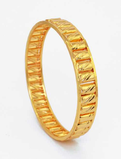 Itscustommade Gold plated Unique design bangle