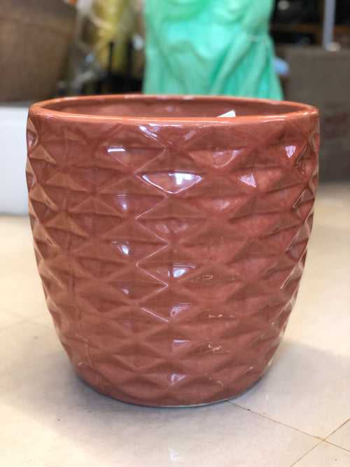 Diamond ceramic pot
