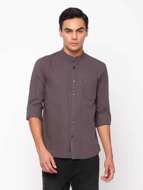 Dark Grey Plain Shirt