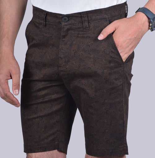 Olive Printed Shorts
