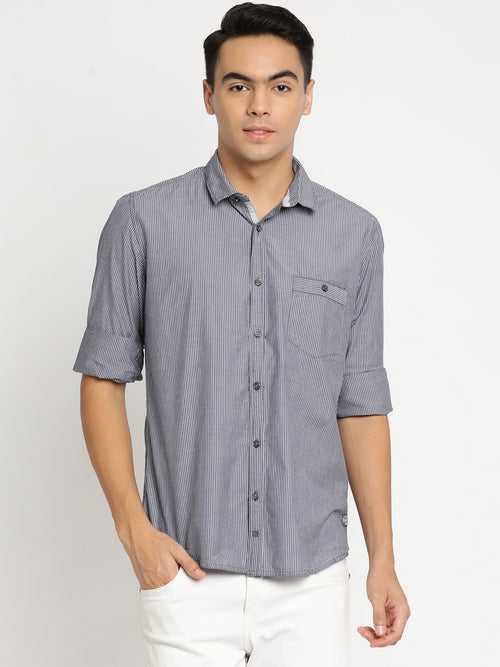 Grey Stripes Shirt