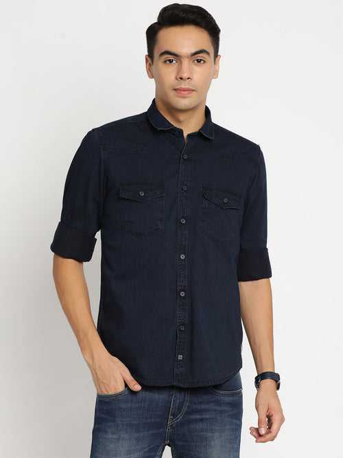 Navy Plain Shirt