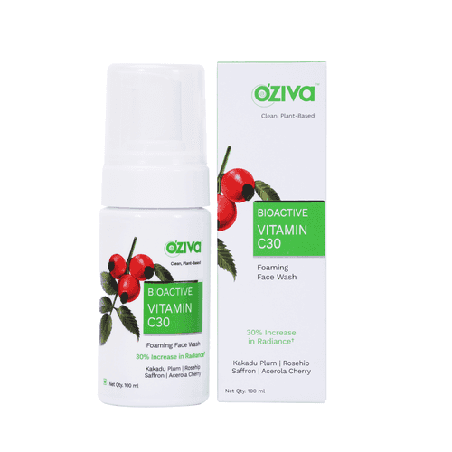 OZiva Bioactive Vitamin C30 Foaming Face Wash