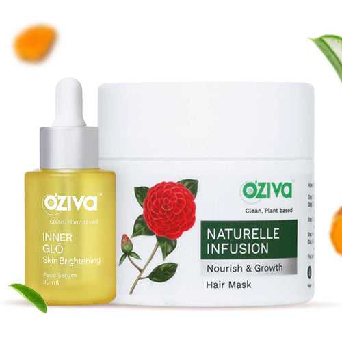 Top Seller Duo, combo Pack ( Inner Glo Face Serum 30 ml + Naturelle Infusion Hair mask 100 g )