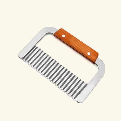 Wooden Soap Cutter Crinkle Steel