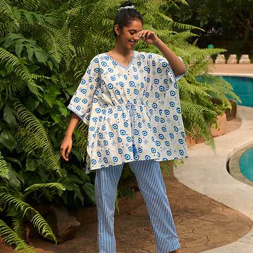 All Eyes on Me Kaftan & Pyjama Set