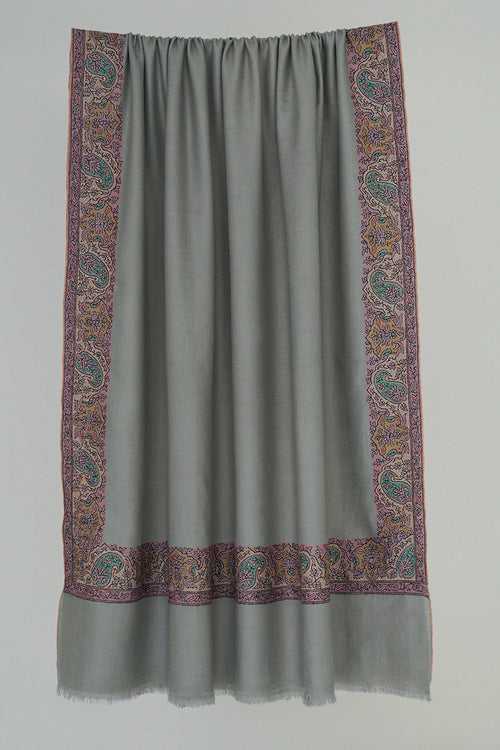 Ayaan Dordar Hand Embroidered Pashmina Shawl Drizzle