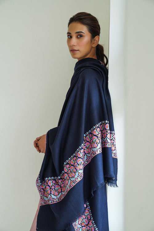 Shayan Dordar Hand Embroidered Pashmina Shawl