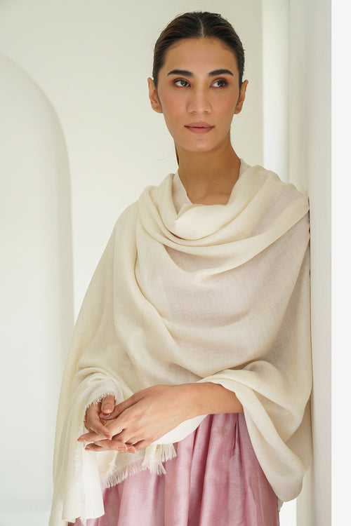 Solid Cashmere Shawl & Stole