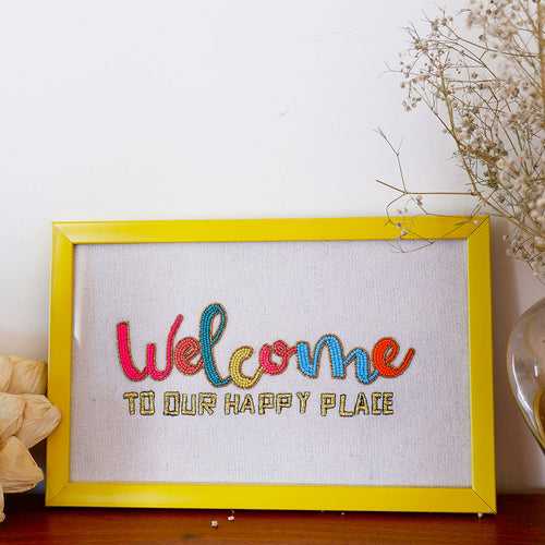 Welcome To Our Happy Place - Wall Art