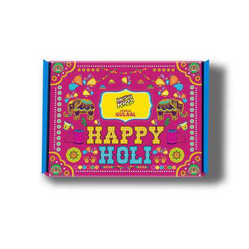 Holi Colour - Herbal Gulaal Colors Gift Box - Natural Colors Set/Organic Natural Colors/Non Toxic Gulaal Colors