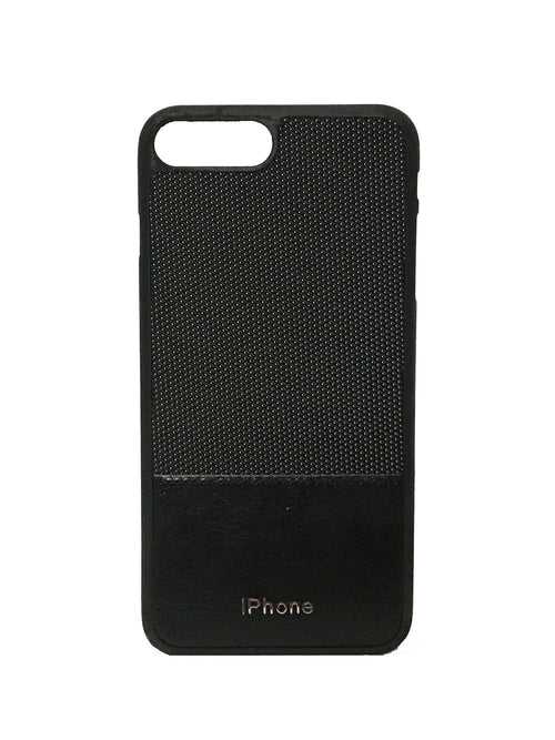 YourDeal Dual Tone Leather Back Cover For Apple iPhone 7 Plus & 8 Plus (Black)