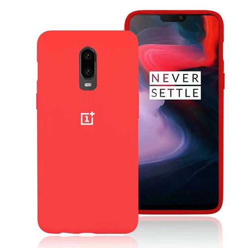 TDG Oneplus 7 Back Cover Silicone Protective Case Red