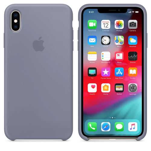TDG iPhone XS Max SIlicone Case OG Lavender Gray
