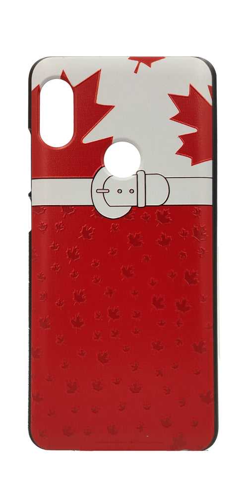 TDG Xiaomi Redmi Note 5 Pro 3D Texture Printed Maple Leaf Hard Back Case Cover