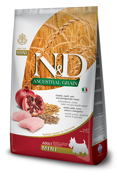N&D Ancestral Grain Chicken & Pomegranate Adult Mini Dog Food