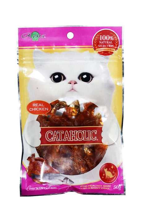 Cataholic Neko Chicken & Fish Spirals Cat Treats (50 Gms)