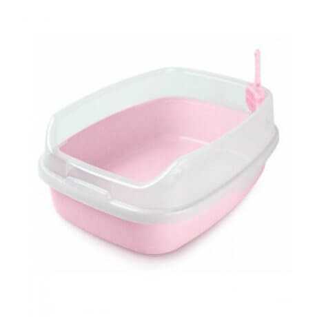 Nutra Pet Cat Toilet-XL Deodorized Cat Litter Box-PINK (46CmsX 23Cms X 62Cms)