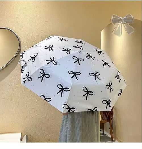 Bowtastic Pattern Windproof Automatic Folding 3 fold umbrella | For Sun and rains | UV protection