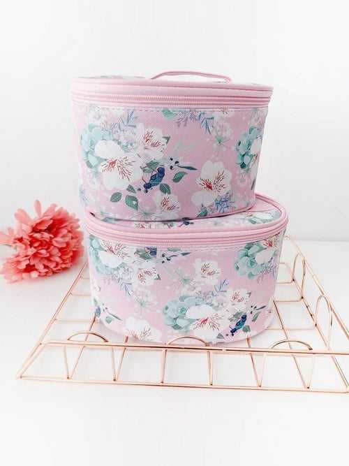 Blooming Elegance Cosmetic / Toiletry storage vanity bag