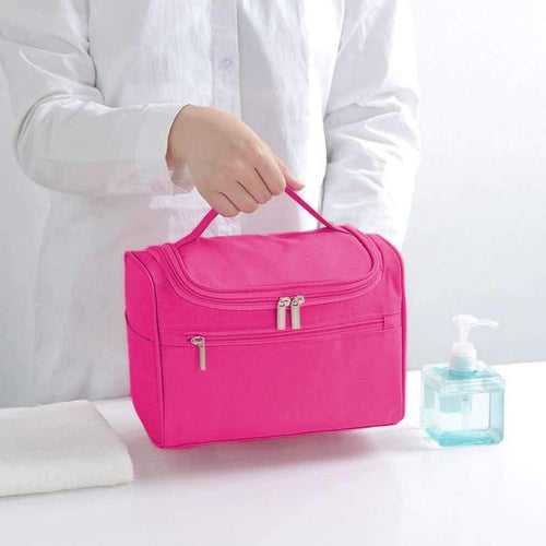 Bright portable high capacity cosmetic travel toiletry organiser bag