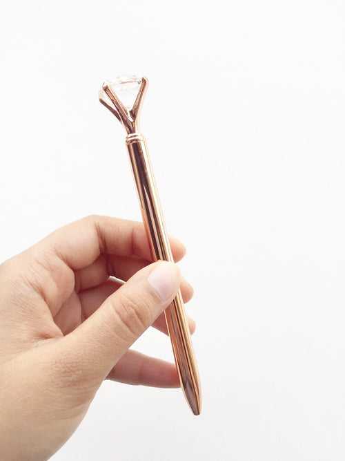 Luxury Rose Gold Crystal ballpoint Pen
