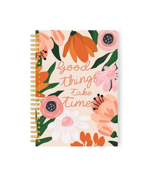 “Good things take time" Annual Dated Planner 2024 | A5 Spiral HardBound