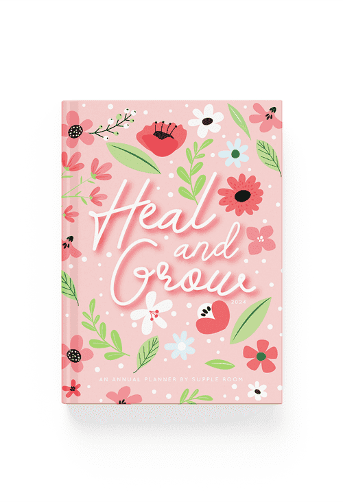 “Heal & Grow" Annual Dated Planner 2024 | A5 Hardbound