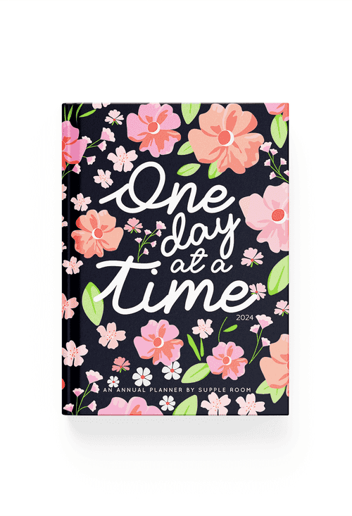 “One Day at a Time" Annual Dated Planner 2024 | A5 Hardbound
