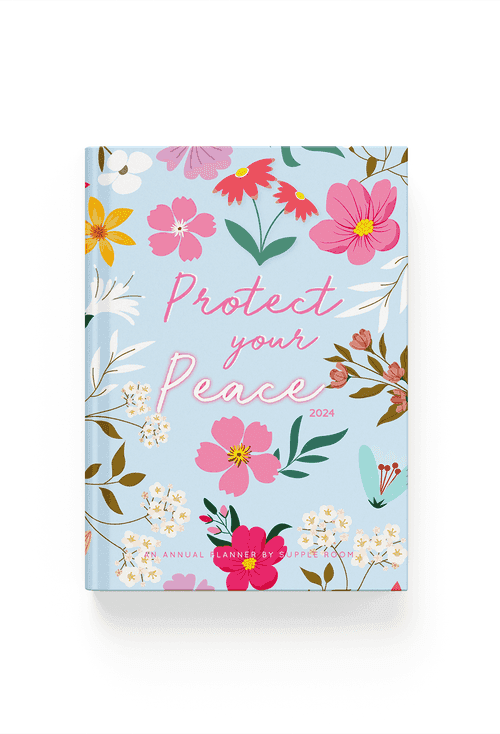 “Protect your Peace" Annual Dated Planner 2024 | A5 Hardbound