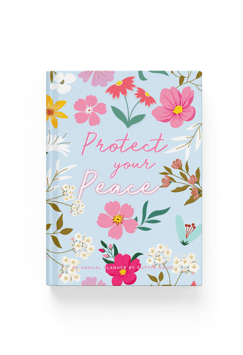 "Protect your Peace " Annual UNDATED Planner | A5 Hardbound