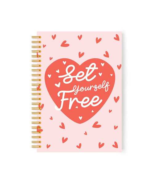 “Set yourself free" Annual Dated Planner 2024 | A5 Spiral HardBound