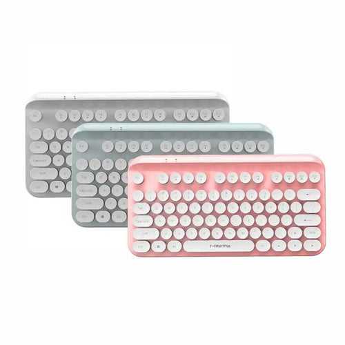 Retro Typewriter style ergonomic 2.4G Wireless Keyboard For Home/ Office | Laptop/PC