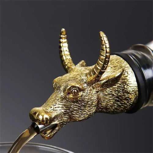 Stainless Steel Bull Face Wine Pourer