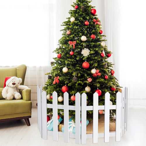 Christmas Tree Fences White Wooden