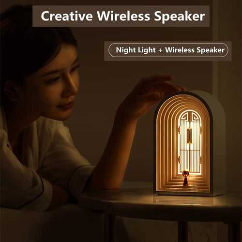 Wishing Lamp Night Light with Speaker for Bedroom