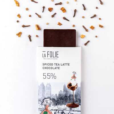 Spiced tea latte chocolate bar (vegan)