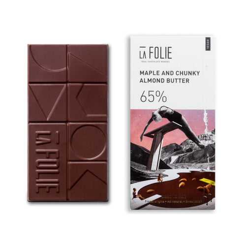 Maple & Chunky Almond Butter Chocolate Bar