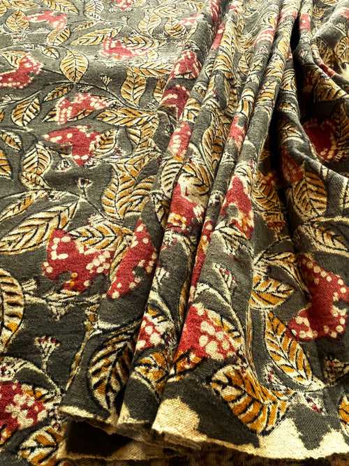 KALAMKARI : ALIZARIN RED : ANAR YELLOW : OLIVE GREEN