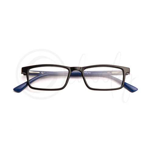 Teens/Adults LFH/WFH Eye Protection - Blue Rectangle Teen Specs