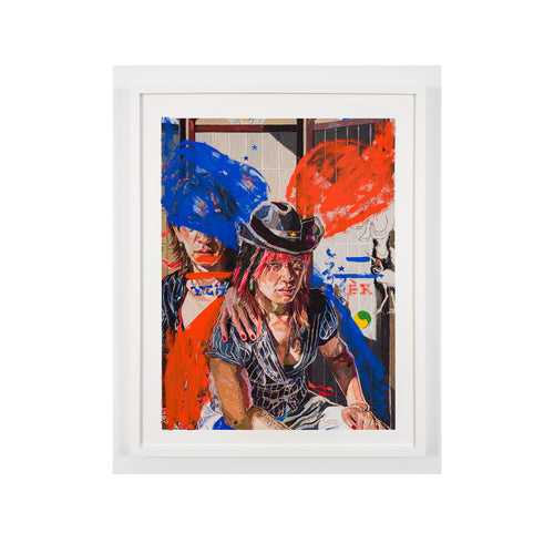 Oscar yi Hou, Sayonara, Suzie Wongs, aka: Out the Opium Den, 2022 - Edition 22/25; Hand-Embellished, Signed, and Numbered Limited Edition Print